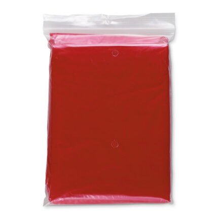 Foldable raincoat in polybag