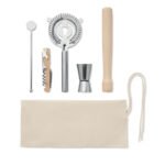 5 piece cocktail kit in pouch.