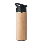 Dvigubų sienelių bambukinė kolba 450 ml