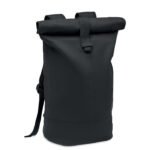 Rolltop skalbtos drobės kuprinė