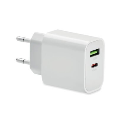 18 W 2 prievadų USB įkroviklis, ES kištukas