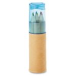 6 coloured pencils