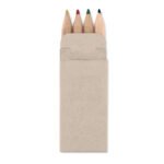 4 mini coloured pencils