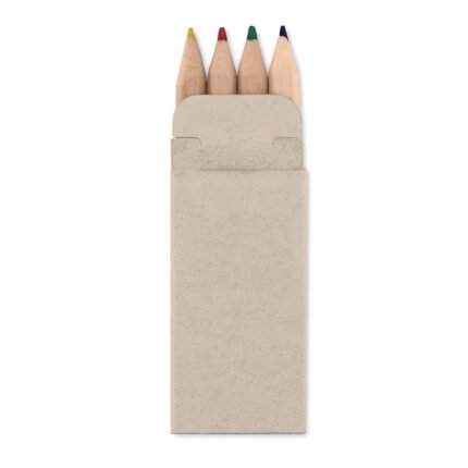 4 mini coloured pencils
