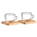 Set of 2 double wall espresso